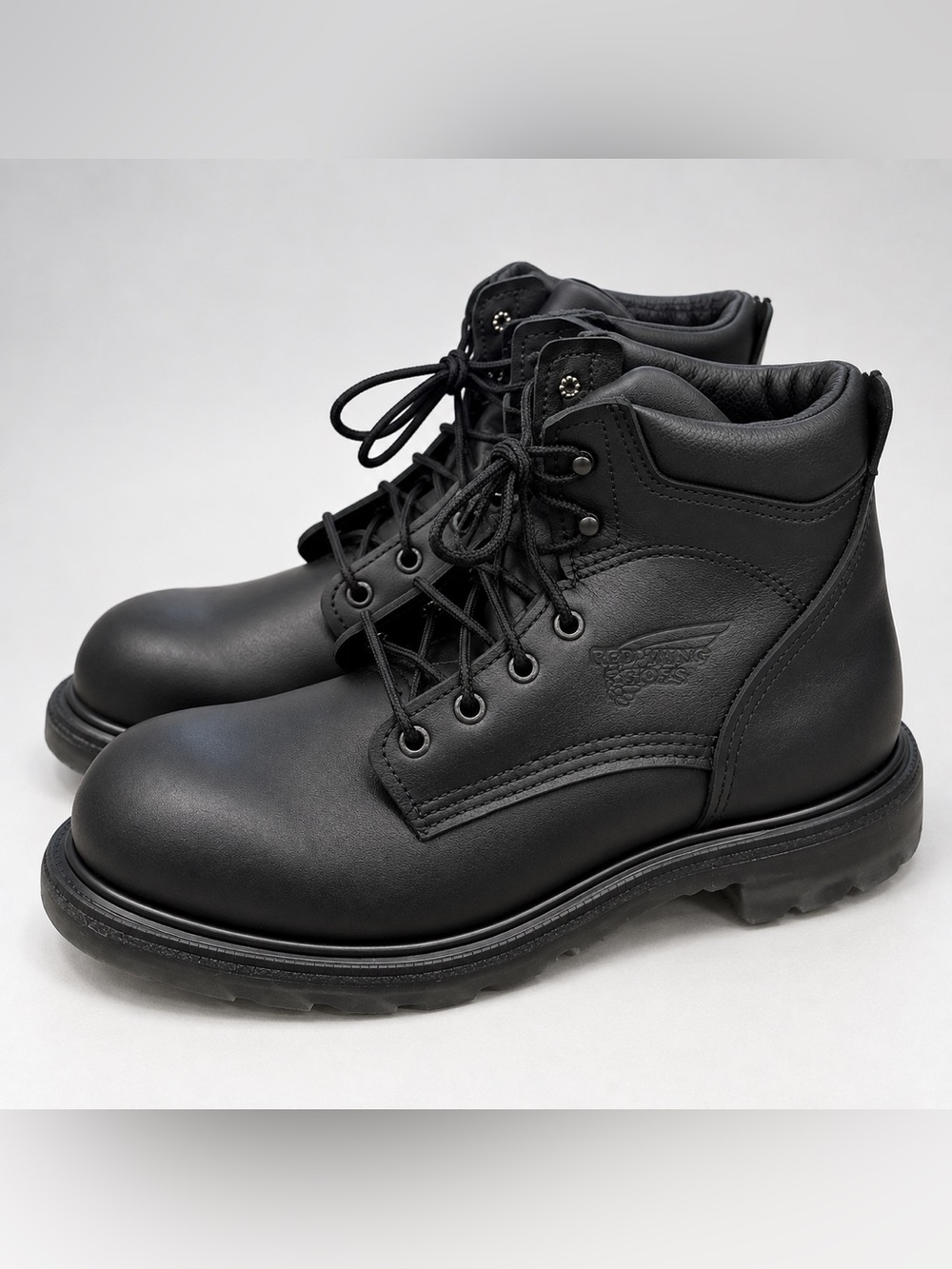 Red Wing 607 SuperSole 2.0 Black 6” Soft Toe Work Boots Men’s 12 USA NEW $270